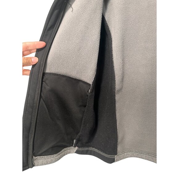 Spyder Raider Polar Tech Jacket Junior Mens XL 18-29 Gray Knit Thermal Outdoors - Picture 11 of 15